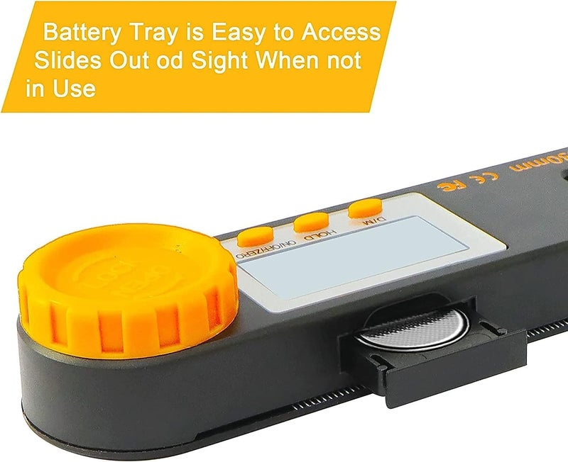 Rainyb Digital Angle Finder Tool 7inch 0-360 degree LCD Digital Protractor with Horizontal Vertical Bubble Levels and Ruler Meter Accurate Tools for Carpenters,Woodworkers,Fabricators（7-Inch X 2Pcs） - Image 3