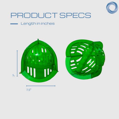 AquaLogix Low Resistance Aquatic Bell Set - Green | Aquatic Dumbbells | Quick Start Guide | Water Weights | Therapy, Cardio & Muscle Toning | Durable Polycarbonate | Pair (LRPCBELL) - Image 4