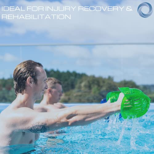 AquaLogix Low Resistance Aquatic Bell Set - Green | Aquatic Dumbbells | Quick Start Guide | Water Weights | Therapy, Cardio & Muscle Toning | Durable Polycarbonate | Pair (LRPCBELL) - Image 3