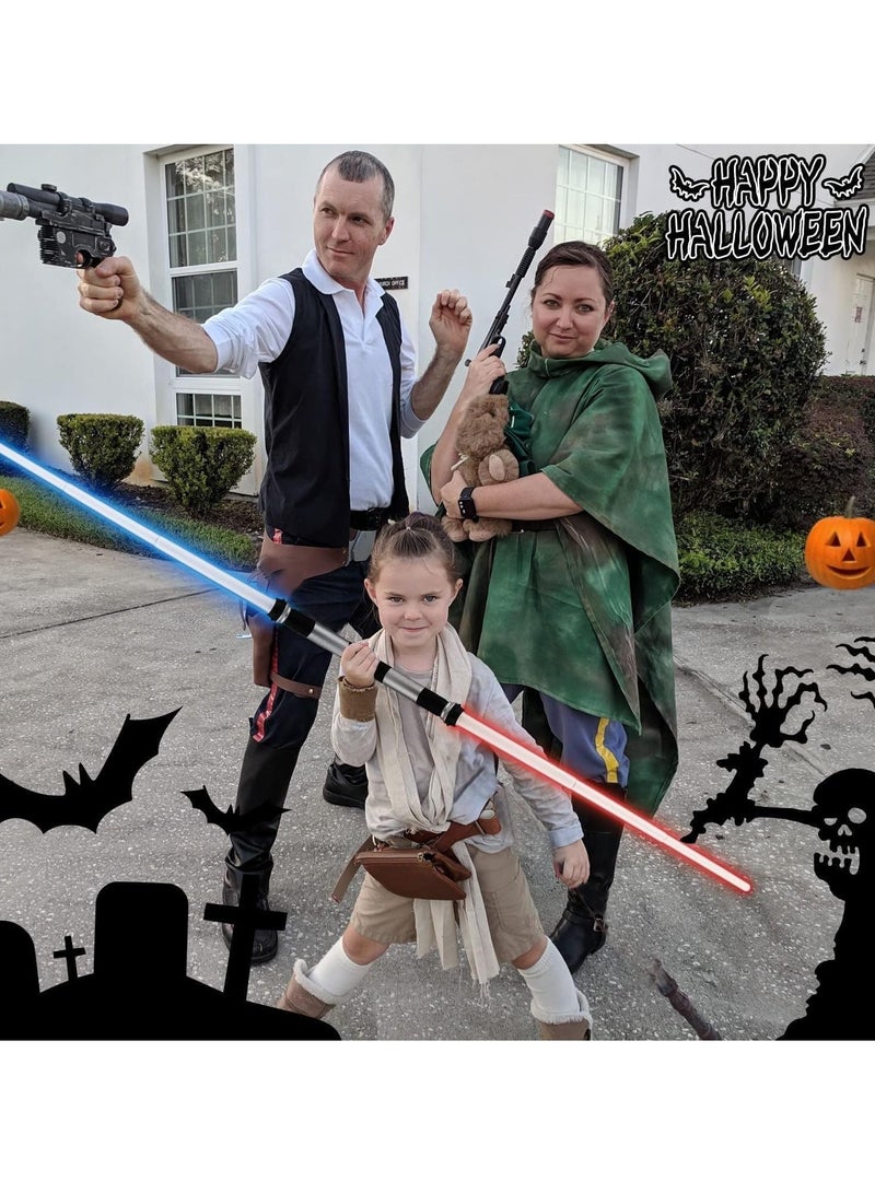 SYOSI Lightsaber Kids LED Light Up Saber with Sound Retractable 7 Colors Light Saber Sword for Boys Kids Party Favors 2 Pack - Image 3