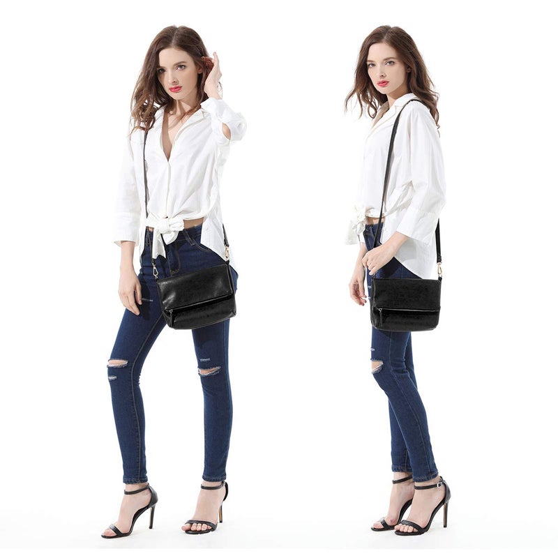 Gladdon Small Crossbody bags for Women Cross body Purse Shoulder Bag Black - Image 2