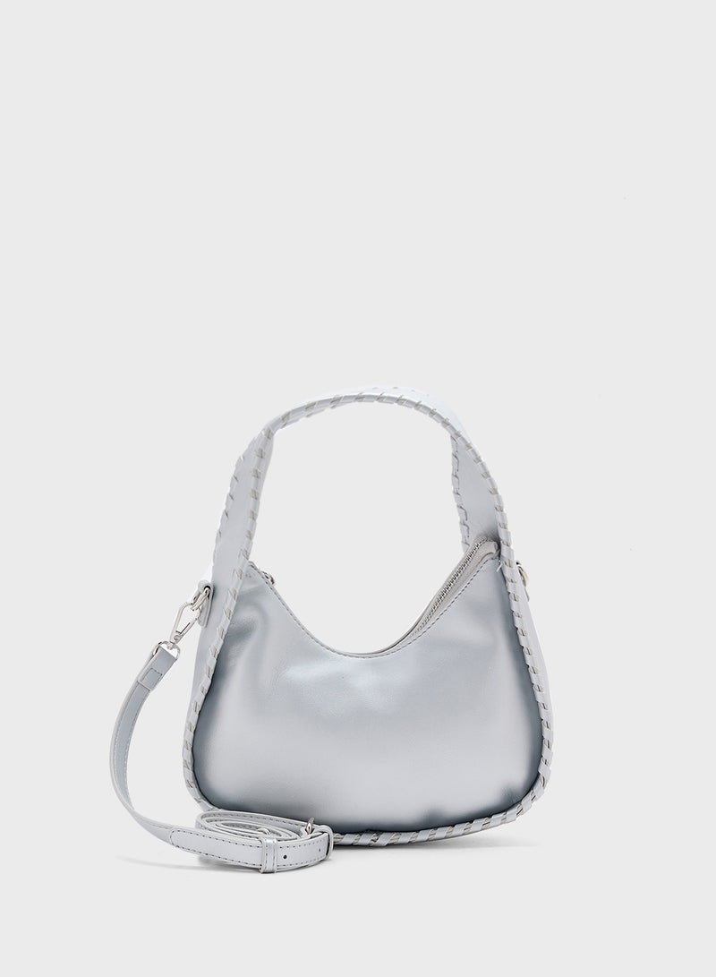 Ginger Stitch Detail Satchel Bag  - Image 1
