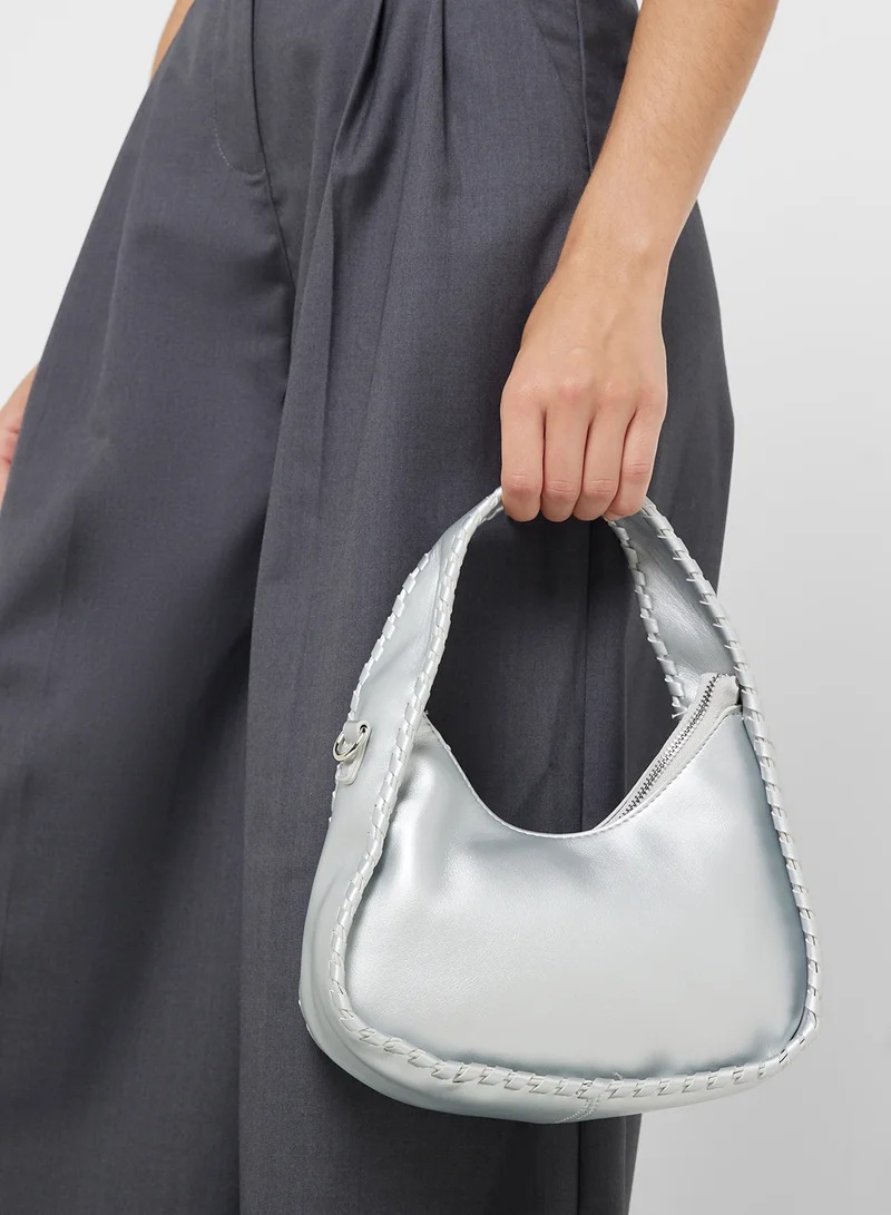 Ginger Stitch Detail Satchel Bag