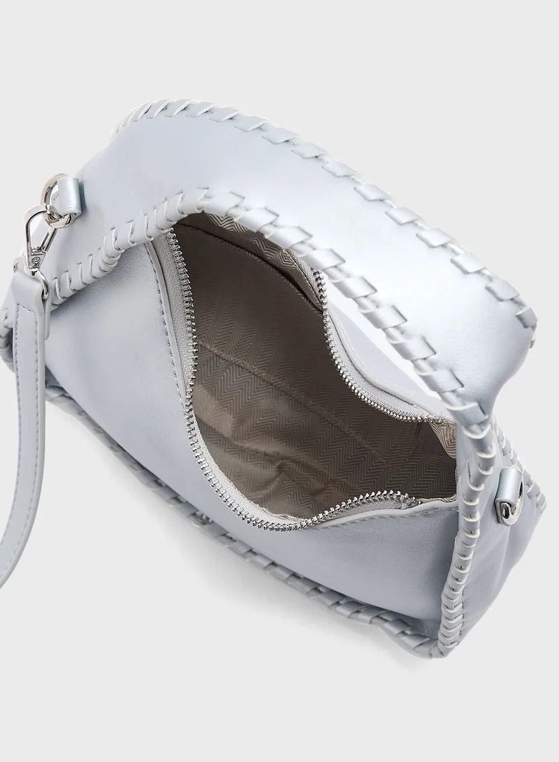 Ginger Stitch Detail Satchel Bag