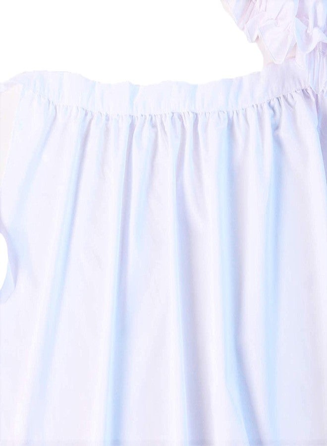Making Believe Girls Classic Mop Cap and Apron Set, White - Image 5