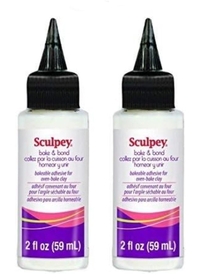 Sculpey ABB02 Bake and Bond, 2 fl Oz (59ml) (2 pack)