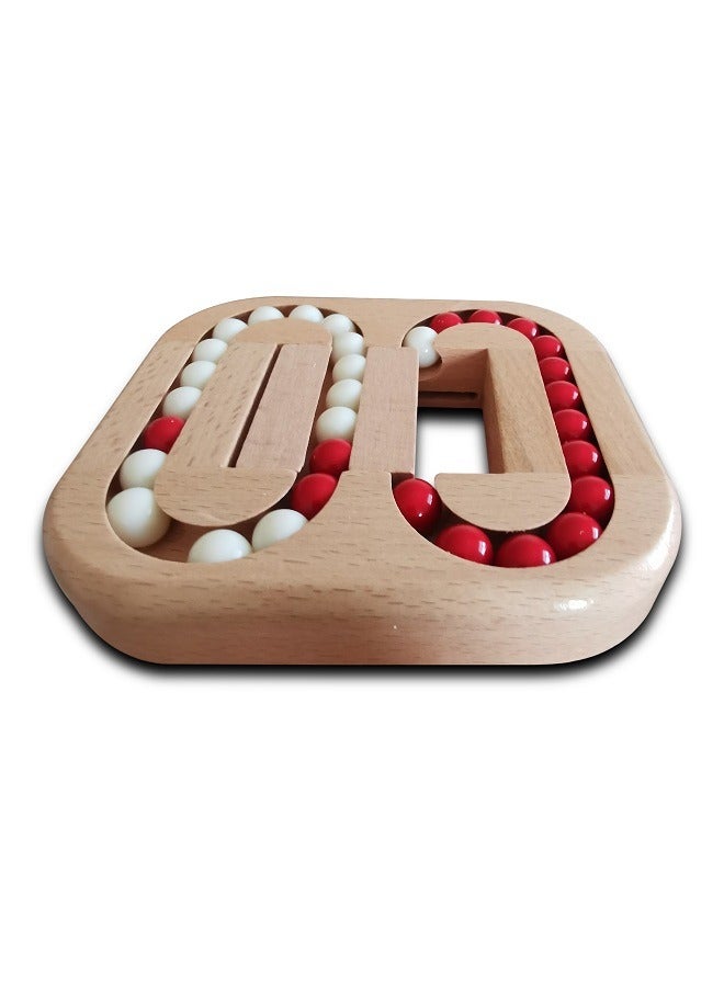 Flat ball children adult puzzle wooden toys unlock maze game - Image 4