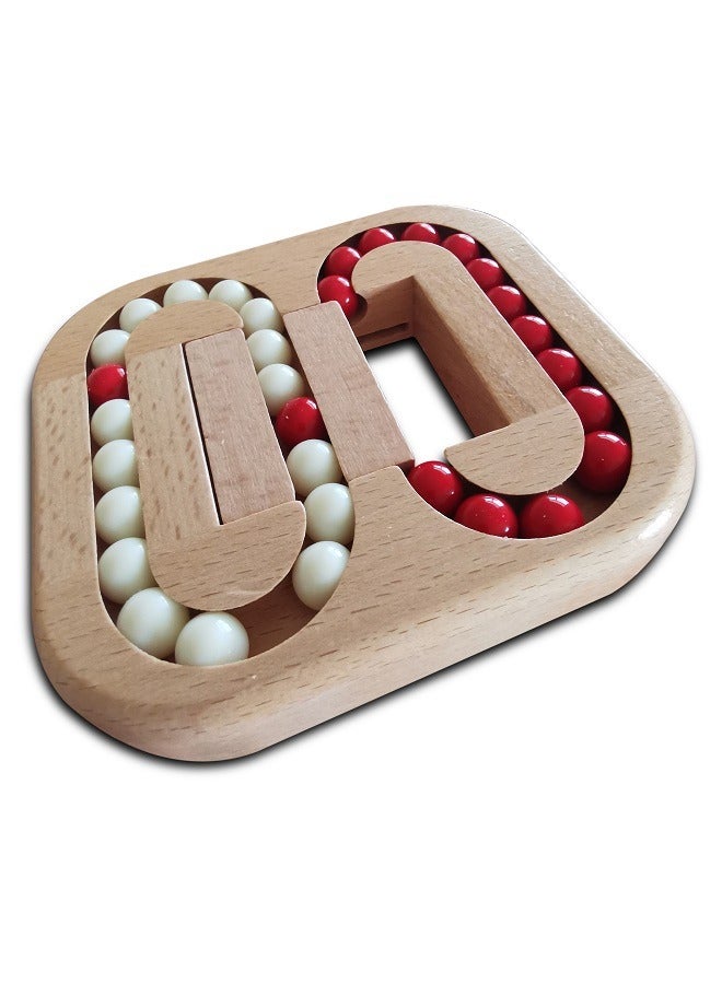 Flat ball children adult puzzle wooden toys unlock maze game - Image 3