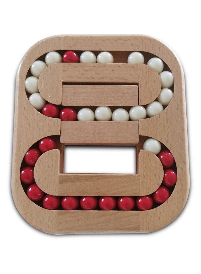 Flat ball children adult puzzle wooden toys unlock maze game - Image 5
