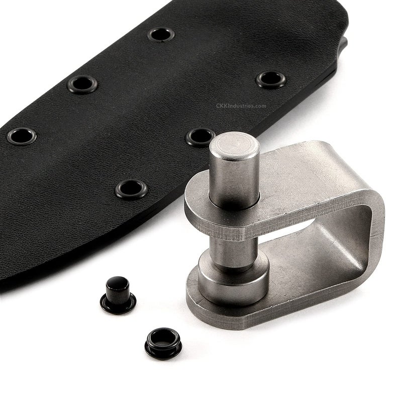 Holstersmith Journeyman Eyelet Flaring Tool - (Includes: Flaring Die  Ram & Bench Guide) - (Fits #8 Eyelet Size - 1/4 Inch Dia.) - For Kydex Holster Making  Sewing Crafts - Image 5