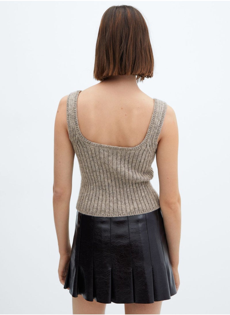 MANGO - Scoop Neck Top - Image 1
