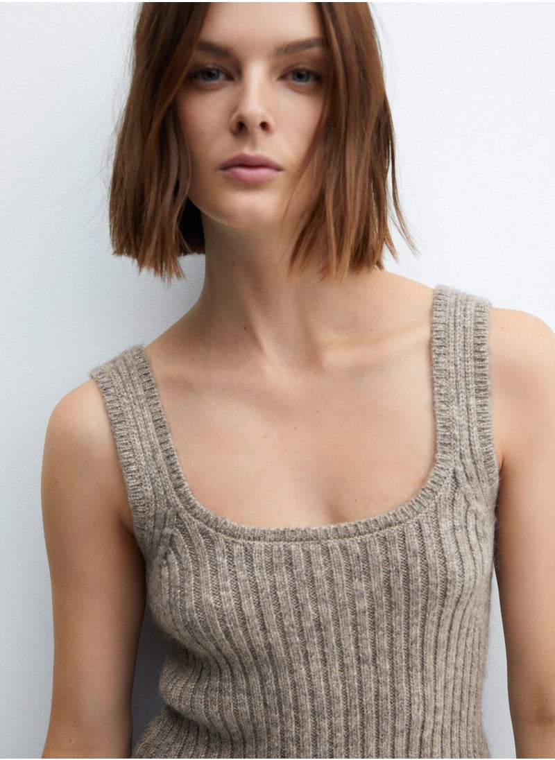 MANGO - Scoop Neck Top - Image 1