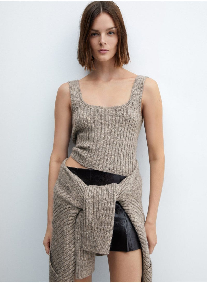 MANGO - Scoop Neck Top - Image 1