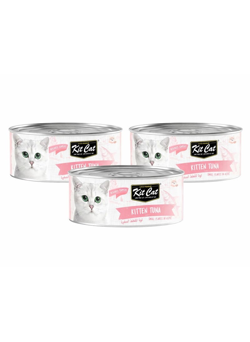 Kit Cat Wet Food Can for Kittens Tuna 50g (3 cans) - Image 2