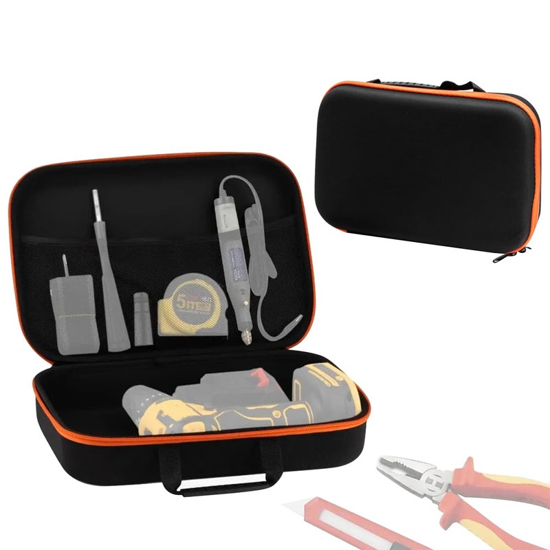 Serplex Power Drill Storage Bag Portable Carry Bag for Electric Drill Accessories Bag with Handle Electric Drill Tool Bag Organizer Bag 27x20x7cm No Tools Included - Image 1