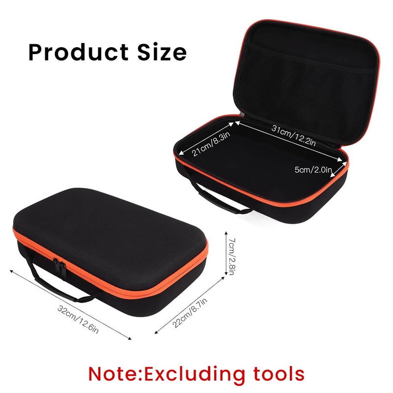 Serplex Power Drill Storage Bag Portable Carry Bag for Electric Drill Accessories Bag with Handle Electric Drill Tool Bag Organizer Bag 27x20x7cm No Tools Included - Image 3