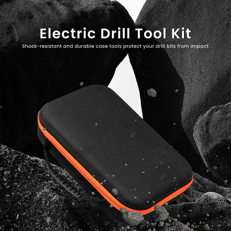 Serplex Power Drill Storage Bag Portable Carry Bag for Electric Drill Accessories Bag with Handle Electric Drill Tool Bag Organizer Bag 27x20x7cm No Tools Included - Image 5