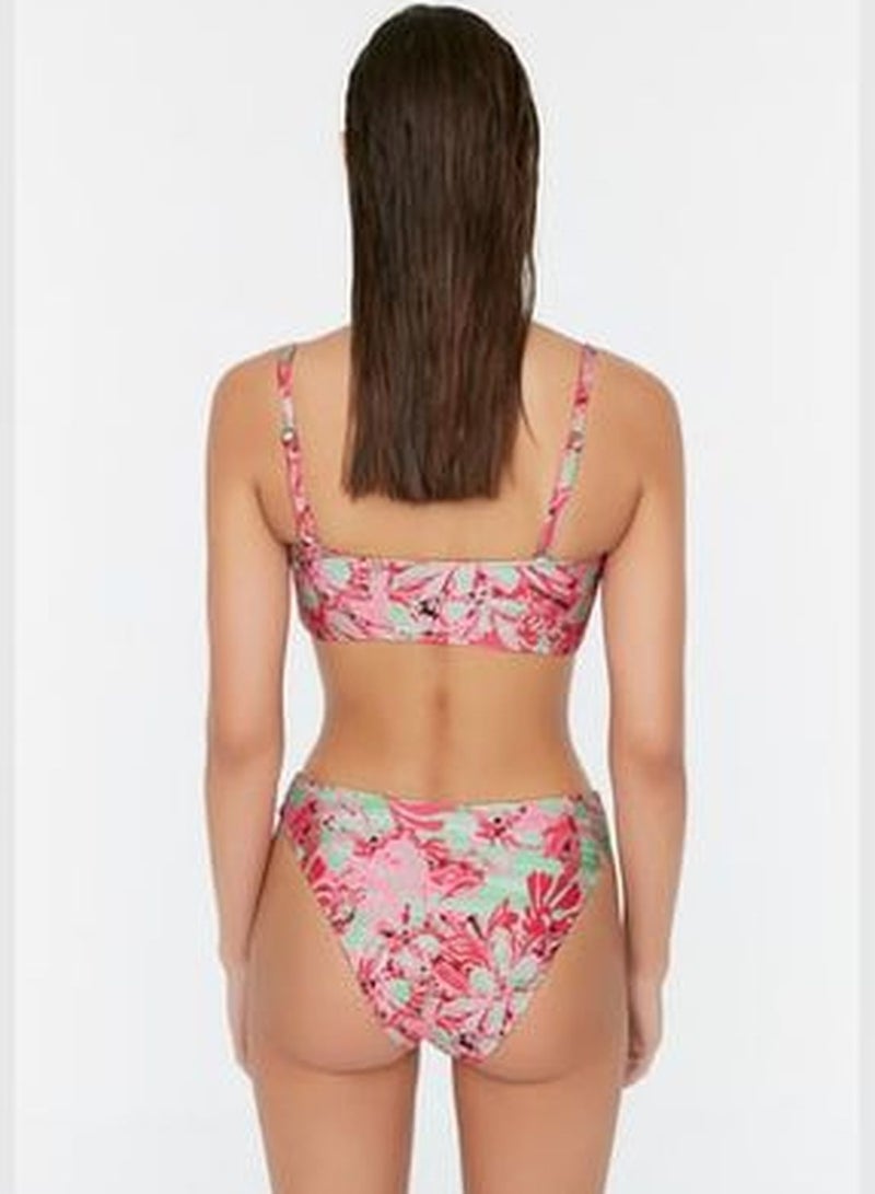 trendyol Leopard Pattern Color Block Bikini Bottoms TBESS22BA0315 - Image 5