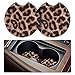 tifanso Car Cup Drink Holder Coaster 2 Pack Car Coasters for Cup Holders Cute Vehicle Accessories for Women and Girl Leopard - Image 2