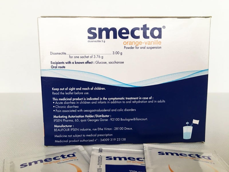 Smecta IPSEN سمكتا الأصلية 3 جرام منتج من فرنسا 60 كيس علاج طبيعي للإسهال الحاد - Image 1