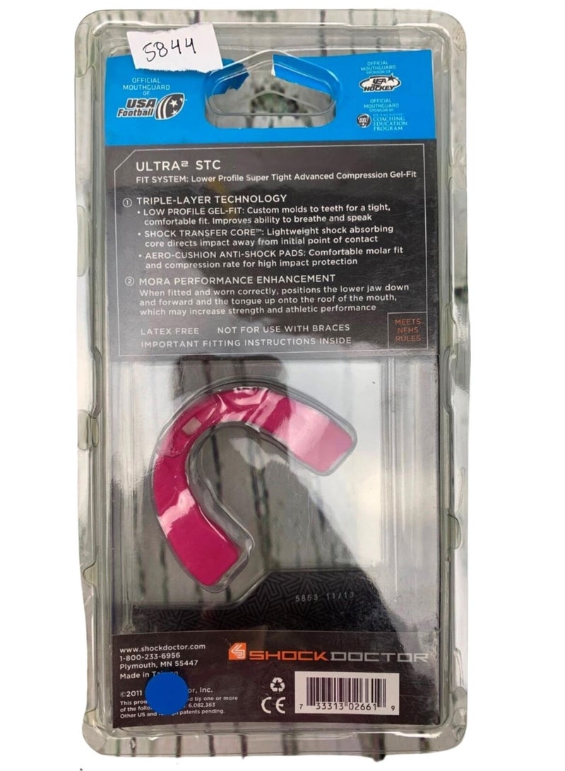 Shock Doctor SD ULTRA 2 STC MOUTHGUARD PINK ADULT - Image 3