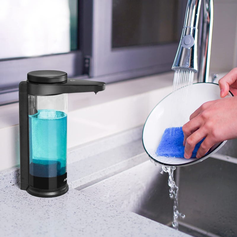AIKE 17oz. Touch-Free Rechargeable Automatic Liquid Soap Dispenser for Kitchen Dish Soap - Image 2