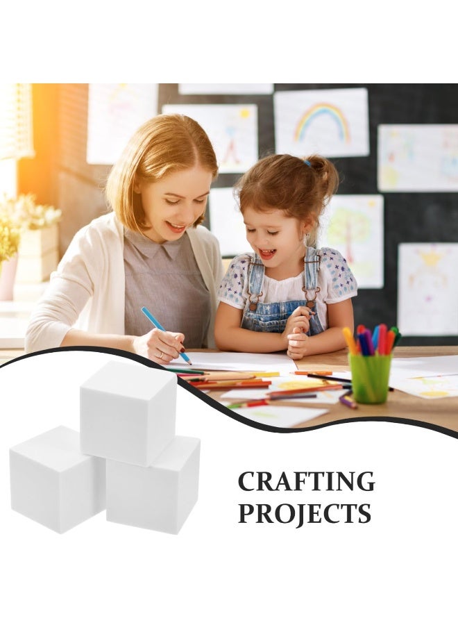 CRAFT MAGIC 12 Pack (5cm x 5cm x 5cm) White Styrofoam Cubes – Smooth Foam Blocks for DIY Crafts, Painting, Wedding & Floral Decorations, Art and School Projects (5cm x 5cm x 5cm) - Image 4