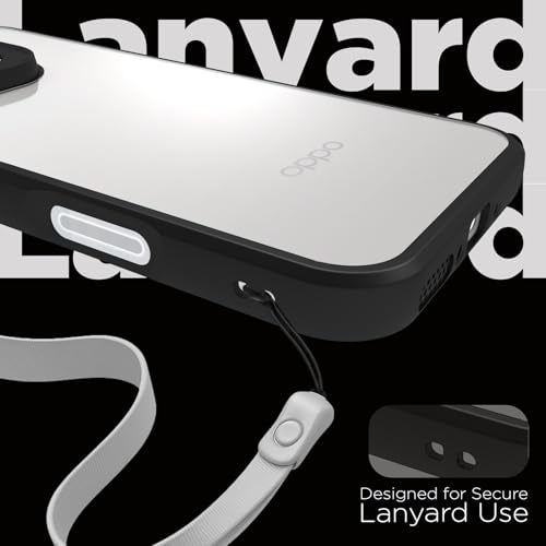 RIGGEAR Shockproof Sleek Hybrid Armor Back Cover Case for Oppo Find X9 Pro 5G (Clear PC + Black TPU Bumper) - Image 5