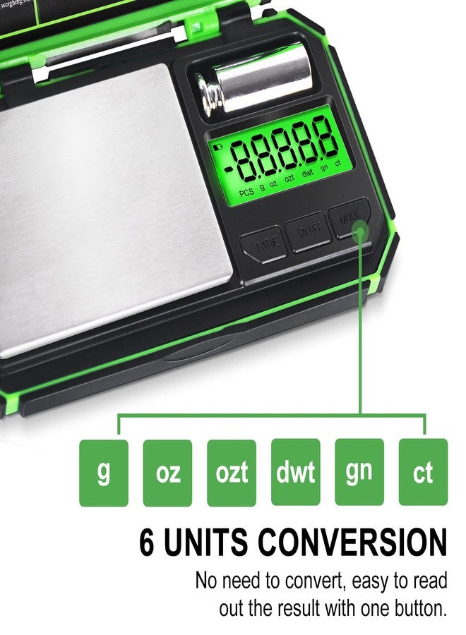 Fuzion TU-X Digital Gram Scale, 200g/0.01g Pocket Herb Scale with 6 Units for Personal Hobbies, Small Scale .01 Gram Accuracy Measuring Jewelry, Food, Powder - Image 2