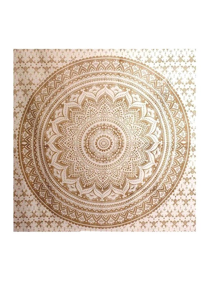 بساط جداري معلق فاخر بتصميم ماندالا بيج / بني 200 x 150سنتيمتر - Image 1