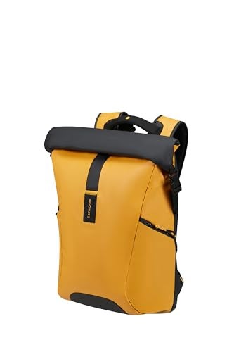 Samsonite حقيبة ظهر لابتوب من سامسونيت، صفراء (قابلة للتوسيع)، 49 سم - Image 1