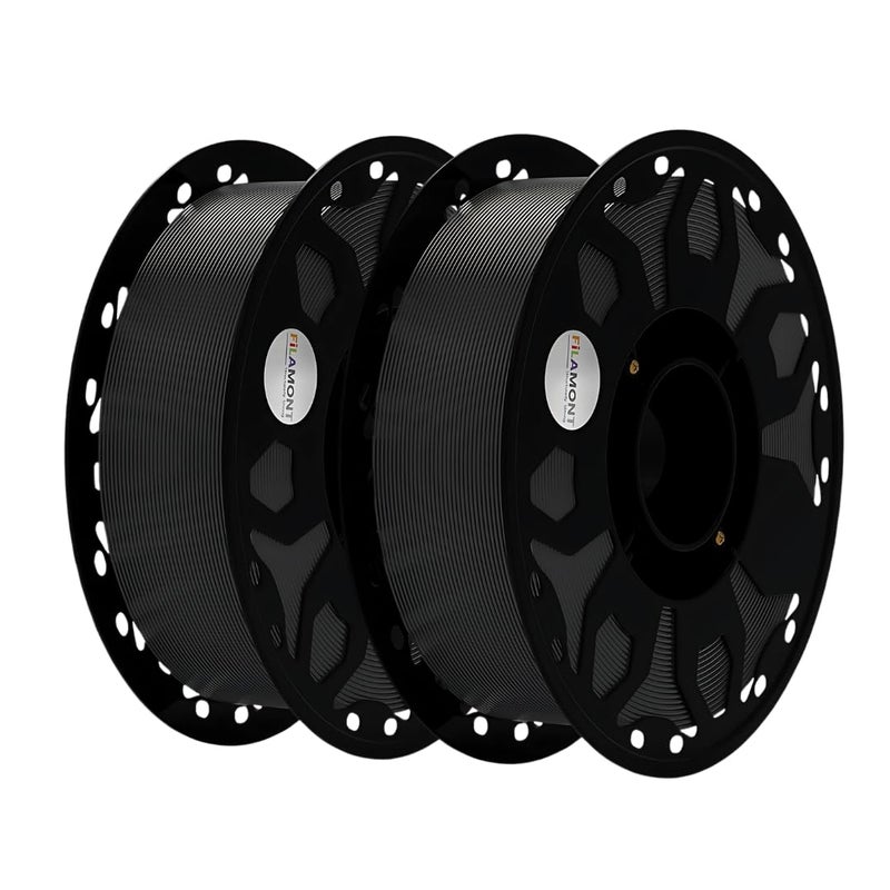 Protomont TECHNOLOGIES فيلا مونت خيوط الطباعة ثلاثية الأبعاد PLA بسمك 1.75 مم، ممتازة ومتوافقة مع معظم طابعات FDM (2 كجم أسود) - Image 1