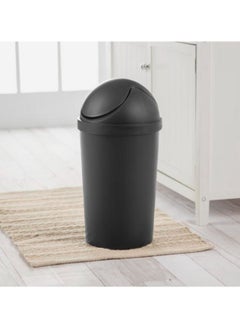 Elegant and Modern BPA Free Plastic Round Swing Top Wastebasket 3 Gallon Black - pzsku/Z9B937EF3907A535286CEZ/45/_/1738309650/f79e384d-4bb9-4971-a3e4-779a80be9c1b