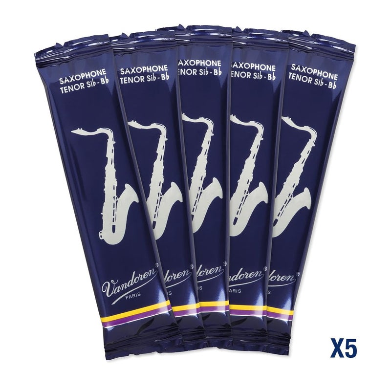 Vandoren SR2235 Tenor Sax Traditional Reeds Strength 3.5; Box of 5 - Image 4