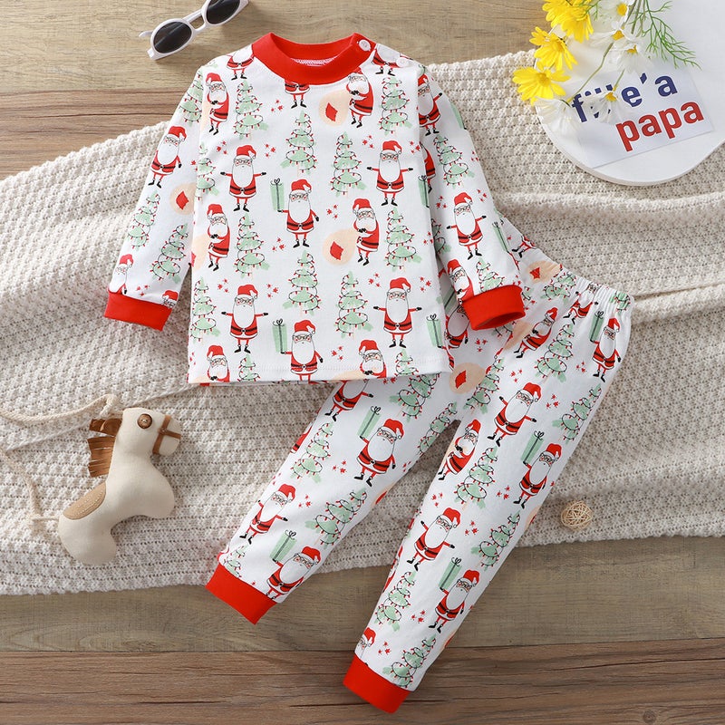 Home Clothes Cotton Suit 2024 Autumn Long Sleeve Underwear For Boys And Girls Autumn Pants Middle And Big Children Pajamas Children'S Clothing - Image 1
