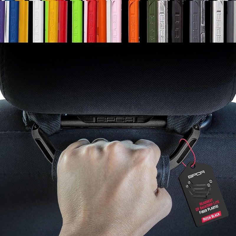 GPCA GP BackGrip LITE, Headrest Car Passenger Hand Grip for Truck & Car Wrangler JL JT JK Handle for Offroad, Kids & Seniors, Patented Jeep Accessories - Image 1