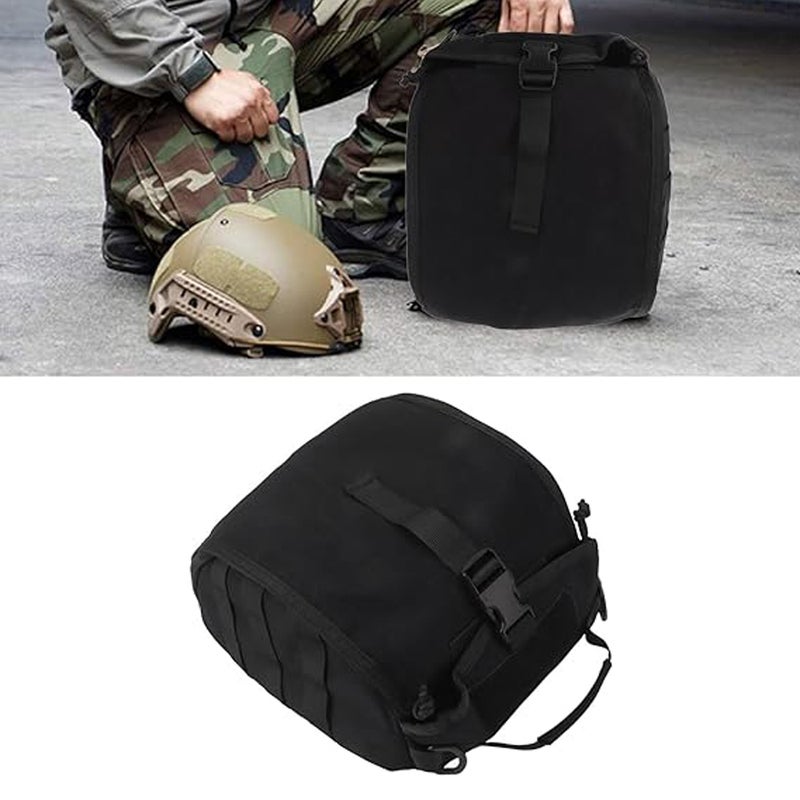 Tactical Helmet Storage Bag Multifunctional Waterproof Molle Storage Carrying Pouch for Sport Hiking Motorcycle Helmet Accessories - Image 4