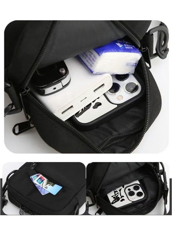 JOGAMS Mens Crossbody Bag Shoulder Bag with Adjustable Strap and Top Handle Multi Layer Functional New Trends Fashion Handbag - Image 5