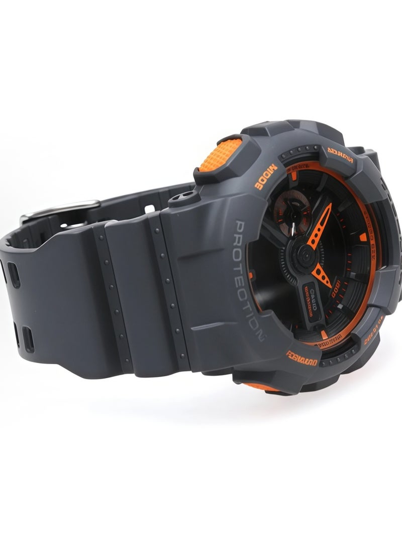 CASAON G-Shock Casio Men's GA-110TS-1A4 Analog-Digital Watch With Grey Resin Band - Image 5