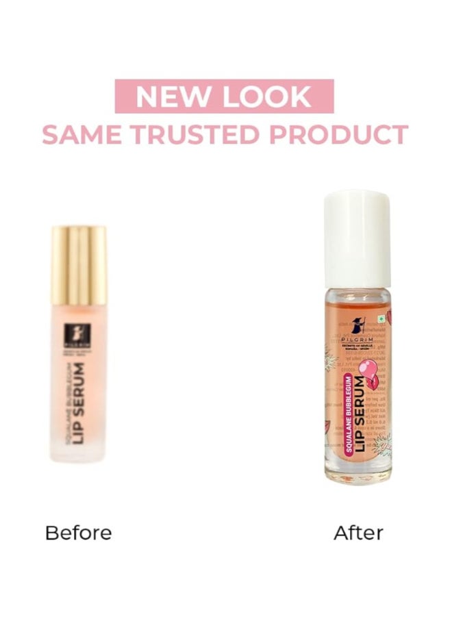 PILGRIM Spanish Squalane Lip Serum (Bubblegum) with roll-on for Visibly Plump Lips  Hydrating Lip serum for dark lips Lip serum with Shea Butter And Pomegranate for plump And soft lips  6 ml  - Image 3