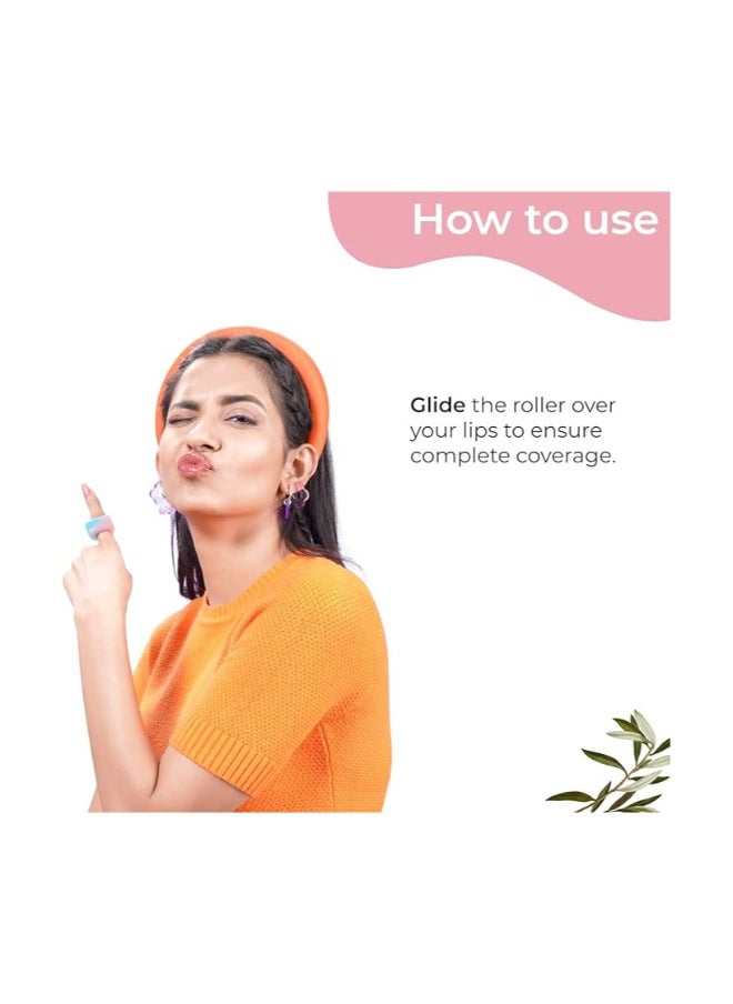 PILGRIM Spanish Squalane Lip Serum (Bubblegum) with roll-on for Visibly Plump Lips  Hydrating Lip serum for dark lips Lip serum with Shea Butter And Pomegranate for plump And soft lips  6 ml  - Image 5