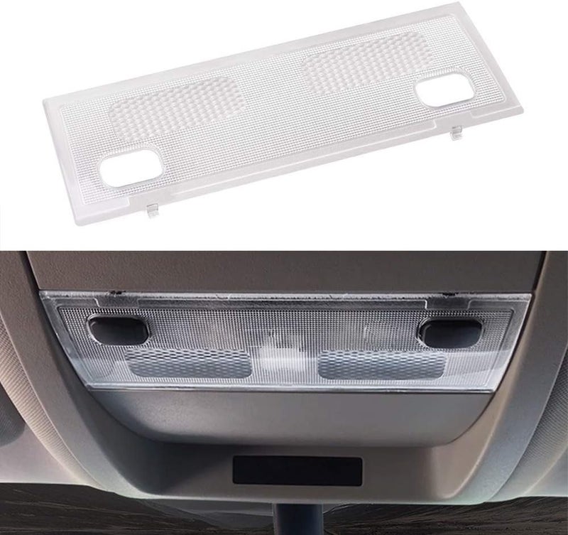 HERCOO Overhead Console Ceiling Cab Dome Lights Cover Lens Clear Frosted Housing for 15911049 Compatible with Chevy Silverado 2007-2014, Pack of 1 - Image 2