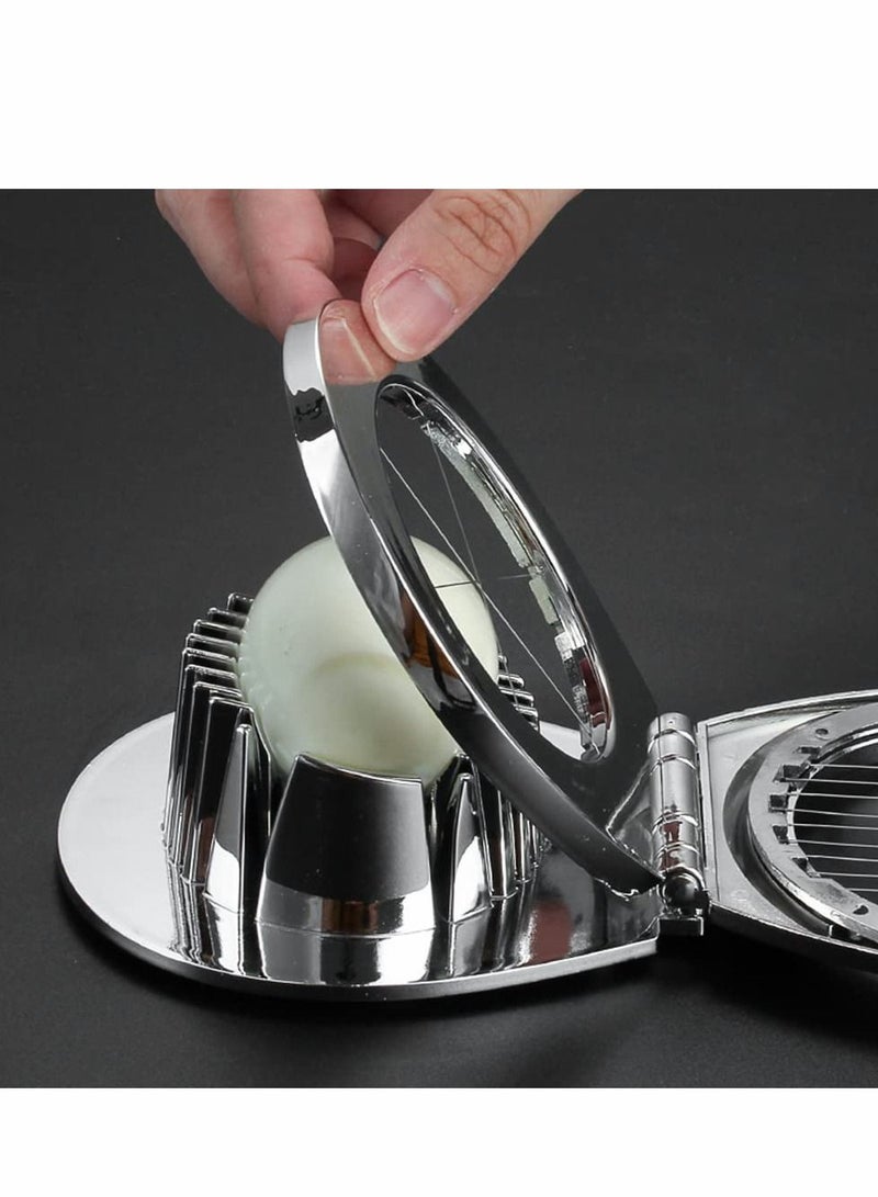 NIBEMINENT Egg Slicer Cutter Multipurpose PP Plastic 304 Stainless Steel Wire for Hard Boiled Eggs Heavy Duty Kitchen Accessories Fruit Essential Cooking Tools - Image 4
