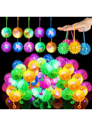 18 Pieces Light Up Led Ball Spiky Bouncy Ball Flashing Squeaky Ball Multicolor Puffer Balls Stress Relief Balls Rubber Sensory Toy Carnival Prizes Bulk Party Favors For Kids Teens Adults - pzsku/Z9B93FDC671FCF8F53821Z/45/_/1721982047/0a7133c8-283d-4be7-a7d2-f95644f4c4e2