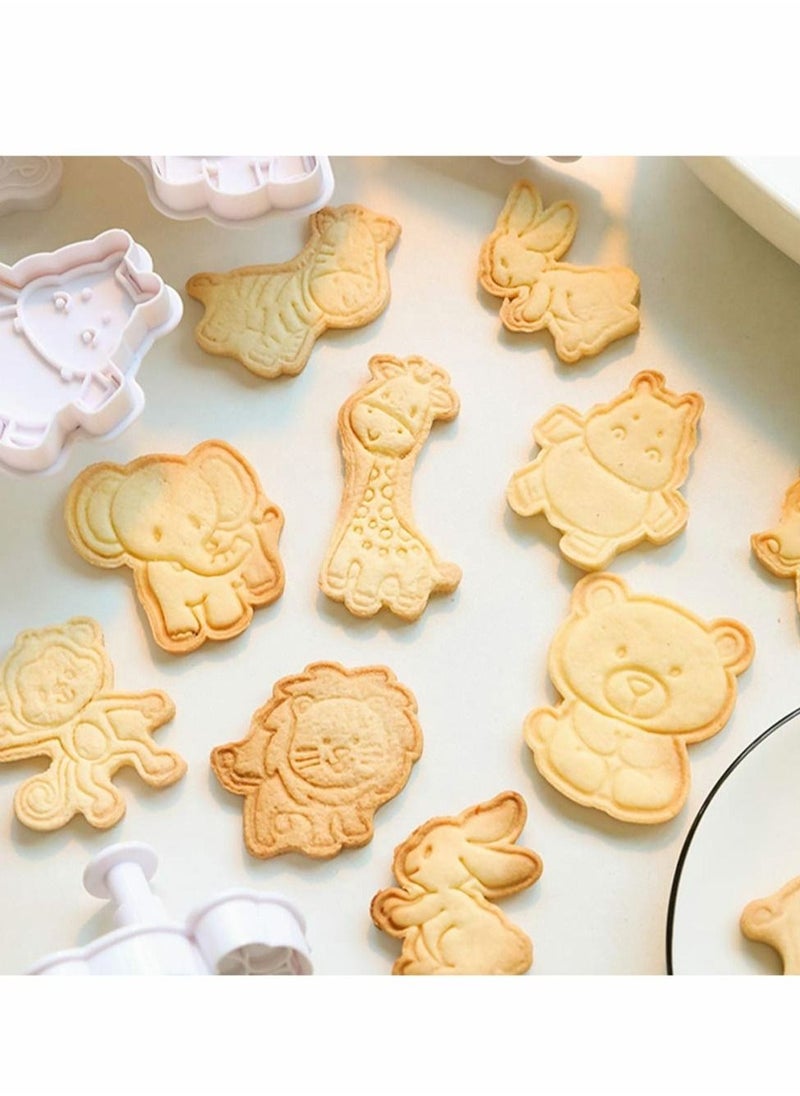 8 pcs Cookie Cutters Stamper, Animal 8 Pcs Fondant Plunger Stamps, Giraffe, Zebra, Lion, Monkey, Elephant, Hippo, Bear, Rabbit (Daily Cutter Set) - pzsku/Z9B9402884578A237E1B0Z/45/_/1684223817/4dd99cdc-f940-4f72-a7ef-7f231764d38c