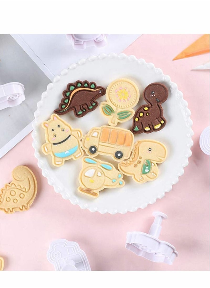 8 pcs Cookie Cutters Stamper, Animal 8 Pcs Fondant Plunger Stamps, Giraffe, Zebra, Lion, Monkey, Elephant, Hippo, Bear, Rabbit (Daily Cutter Set) - pzsku/Z9B9402884578A237E1B0Z/45/_/1684223817/ed7a37f4-6ee8-4453-b0c3-874746e50832