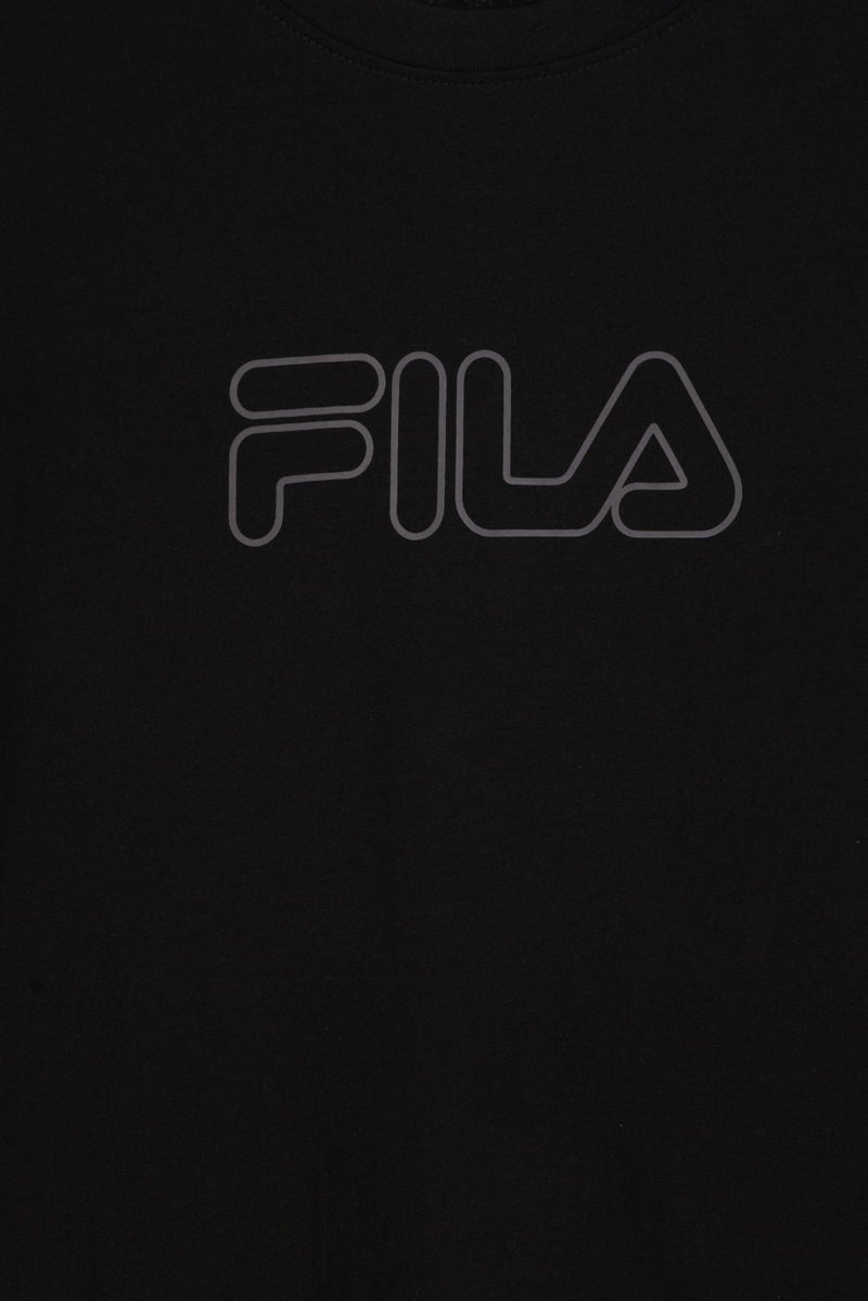 FILA Men Sportswear Fit Short Sleeve Outdoor T-Shirt, Black - Image 5