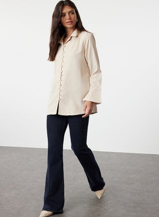 Beige Cuff Detailed Woven Shirt TCTSS24TG00068 - pzsku/Z9B941A16938A703C3C7CZ/45/_/1730940919/1df9d253-8607-4d42-a8f9-6754b8a84eb1