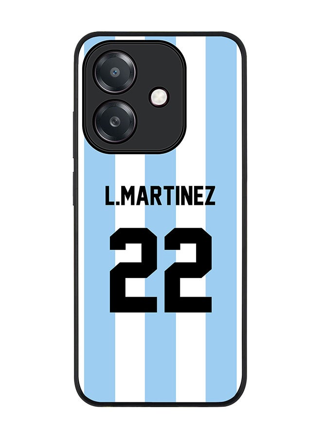 Stylizedd For Oppo A5i Case,Slim fit Camera Protection, Shockproof Thin Phone cover  - Football  Argentina, L.Martinez