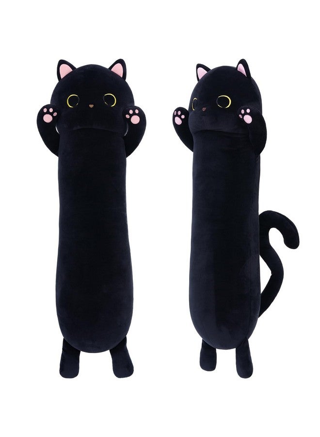 MaoGoLan وسادة قطة طويلة من ماو غولان للأطفال، 44'' حيوان محشو قطة كبيرة للبالغين، وسادة جسم قطة طويلة للبنات، دمية وسادة كبيرة من القطط المحشوة، ألعاب محشوة كبيرة - Image 4